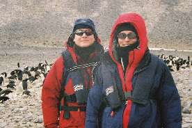 Us wearing our Antarctic kit