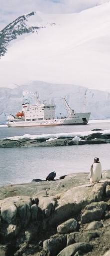 The Grigoriy Mikheev in Antarctica